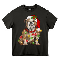 Asphalt Christmas english bulldog Heavy Core Tee - BarkalooDesign