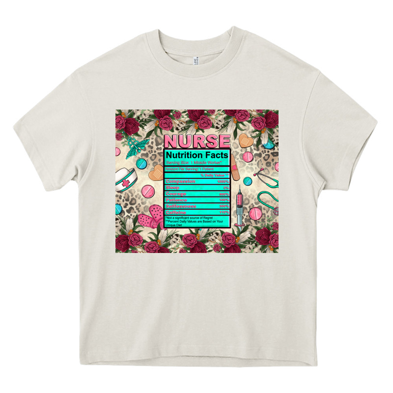 Nurse Nutrition Facts Heavy Core Tee by Zillion Design Studio | Teevron