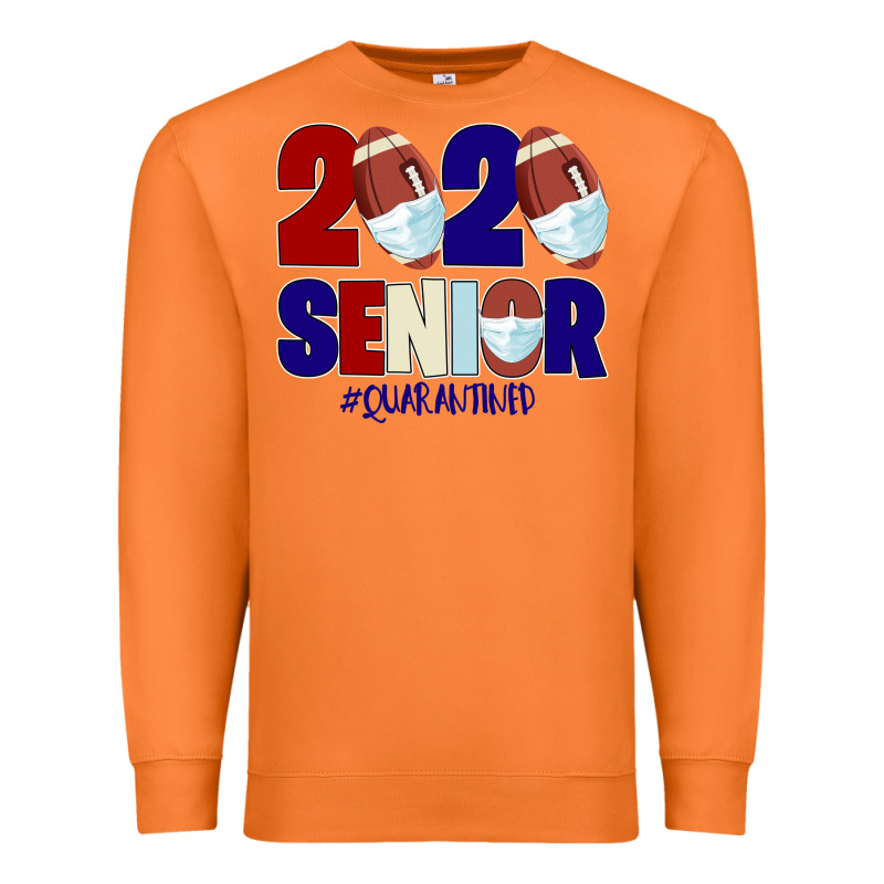 Quarantined Senior 2020 American Football Premium Sweatshirt by Bettercallsaul | Teevron