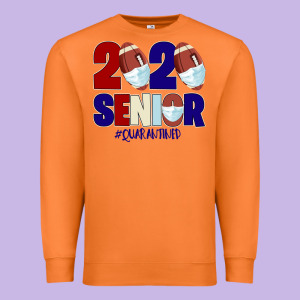 Quarantined Senior 2020 American Football Premium Sweatshirt Designed By Bettercallsaul