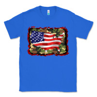 True Royal distressed american flag Classic Tee - BarkalooDesign