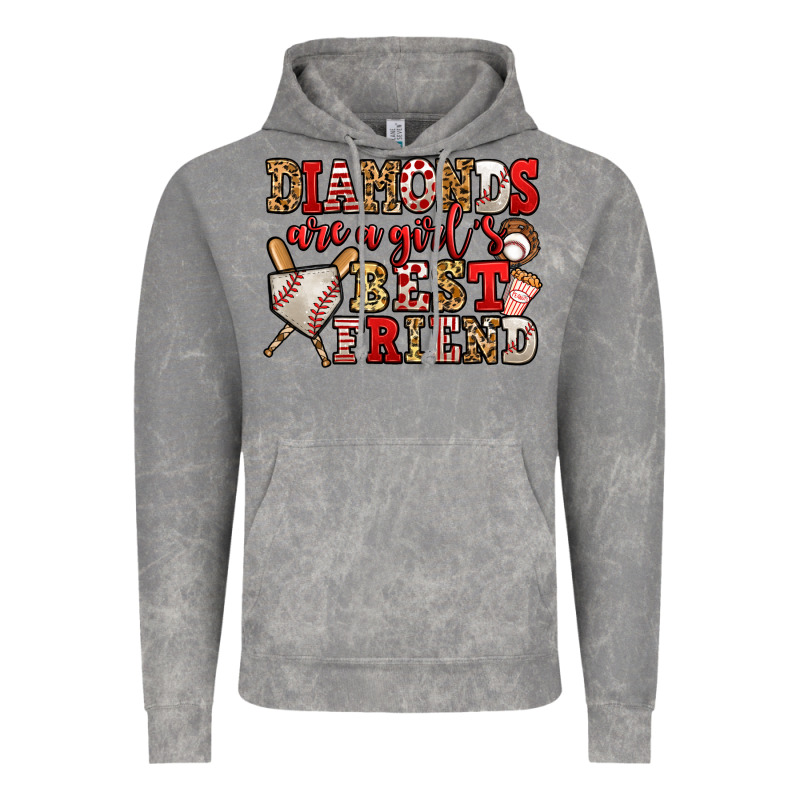 Diamonds Are A Girl's Best Friend Baseball Vintage Hoodie by Jasminsmagicworld | Teevron