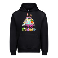 Black Bunny Happy Easter truck Urban Hoodie - CowGirlArtShop