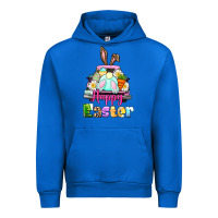 Cobalt Bunny Happy Easter truck Urban Hoodie - CowGirlArtShop