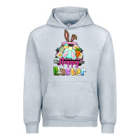 Heather Grey Bunny Happy Easter truck Urban Hoodie - CowGirlArtShop