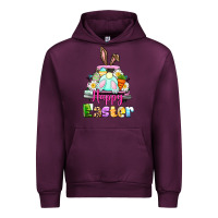 Mauve Wine Bunny Happy Easter truck Urban Hoodie - CowGirlArtShop