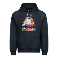 Navy Bunny Happy Easter truck Urban Hoodie - CowGirlArtShop