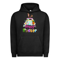 Pigment Black Bunny Happy Easter truck Urban Hoodie - CowGirlArtShop
