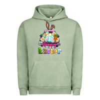 Pigment Oil Green Bunny Happy Easter truck Urban Hoodie - CowGirlArtShop