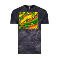 Cloud Black st patricks coin and shamrock Vintage Tee - AdoDesignShop