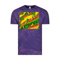 Cloud Purple st patricks coin and shamrock Vintage Tee - AdoDesignShop