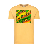 Vintage Mustard st patricks coin and shamrock Vintage Tee - AdoDesignShop
