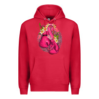 Cardinal cancer boxing gloves with ribbon Premium Hoodie - NancyCooperArtShop