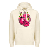 Tofu cancer boxing gloves with ribbon Premium Hoodie - NancyCooperArtShop