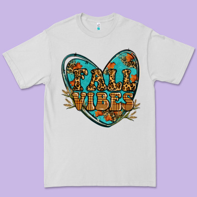 Fall Vibes Heart Premium Tee Designed By Ranaportraitstore