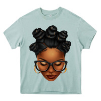 Afro Woman With Bantu Knots Heavy Core Tee | Teevron