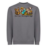 Storm peace love longhorn heifer Heavyweight Sweatshirt - LillyAllenDesigns