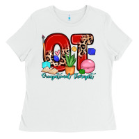 White ot occupational therapist Ladies Tee - Zillion Design Studio