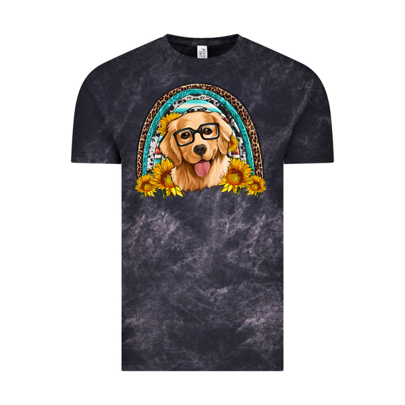 Golden Retriever Rainbow Vintage Tee by Artiststas | Teevron