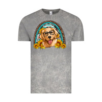 Cloud Rock golden retriever rainbow Vintage Tee - Artiststas