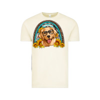 Vintage Arctic golden retriever rainbow Vintage Tee - Artiststas