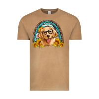 Vintage Camel golden retriever rainbow Vintage Tee - Artiststas
