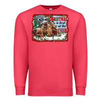 Cardinal christmas is best at the farm Premium Sweatshirt - RanaPortraitStore