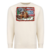 Sandshell christmas is best at the farm Premium Sweatshirt - RanaPortraitStore