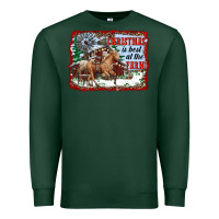 Sports Green christmas is best at the farm Premium Sweatshirt - RanaPortraitStore