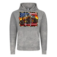 Cloud Rock american flag monster truck Vintage Hoodie - Artiststas