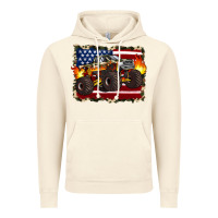 Vintage Artic american flag monster truck Vintage Hoodie - Artiststas