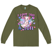 Army Green love you a lotl Long Sleeve Tee - MaliasSmallBusiness