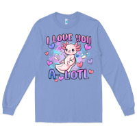 Colony Blue love you a lotl Long Sleeve Tee - MaliasSmallBusiness
