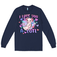 Navy love you a lotl Long Sleeve Tee - MaliasSmallBusiness