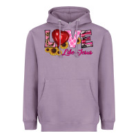 Lavender valentine's day love like jesus Heavyweight Hoodie - RanaPortraitStore