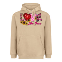 Mushroom valentine's day love like jesus Heavyweight Hoodie - RanaPortraitStore