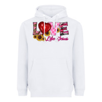 White valentine's day love like jesus Heavyweight Hoodie - RanaPortraitStore
