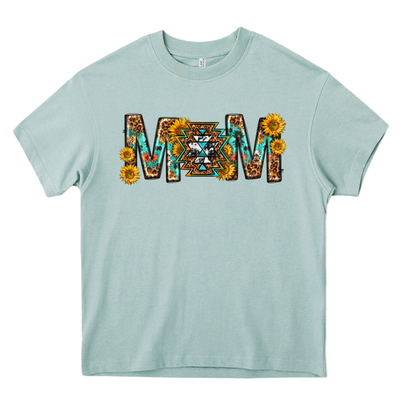 Mom With Aztec Mothers Day Heavy Core Tee by texasbilliewilder | Teevron