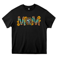 Black mom with aztec mothers day Heavy Core Tee - texasbilliewilder