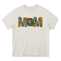 Cream mom with aztec mothers day Heavy Core Tee - texasbilliewilder