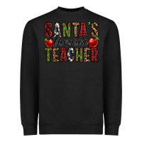 Black santa's favorite teacher Heavyweight Sweatshirt - Jasminsmagicworld