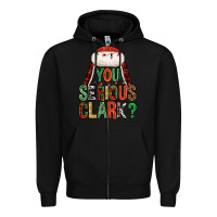 Black You serious clark Zipper Hoodie - NancyCooperArtShop