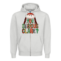 Dove Grey You serious clark Zipper Hoodie - NancyCooperArtShop