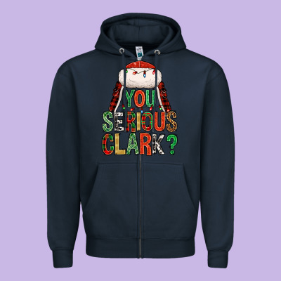 You Serious Clark Zipper Hoodie Designed By Nancycooperartshop
