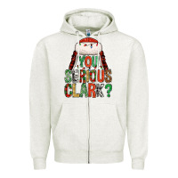 Oatmeal Heather You serious clark Zipper Hoodie - NancyCooperArtShop
