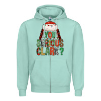 Seafoam You serious clark Zipper Hoodie - NancyCooperArtShop