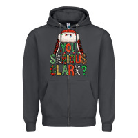 Smoke You serious clark Zipper Hoodie - NancyCooperArtShop