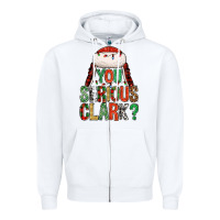 White You serious clark Zipper Hoodie - NancyCooperArtShop