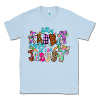 Dusty Blue Silly Rabbit Easter Is For Jesus Classic Tee - CowhideDigitalArt
