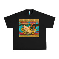 Black western coop animals farm chicken chick rooster sunflowers wooden sera Urban Heavy Tee - Artiststas